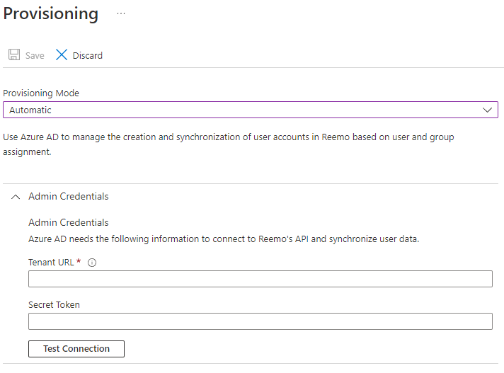 SCIM configuration in Entra