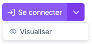 Menu déroulant du bouton Se connecter avec l'option Visualiser
