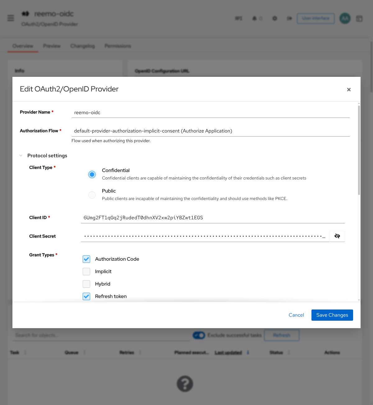 Authentik OIDC provider configuration